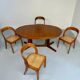 Baumann dining table in rosewood wood, 70s design