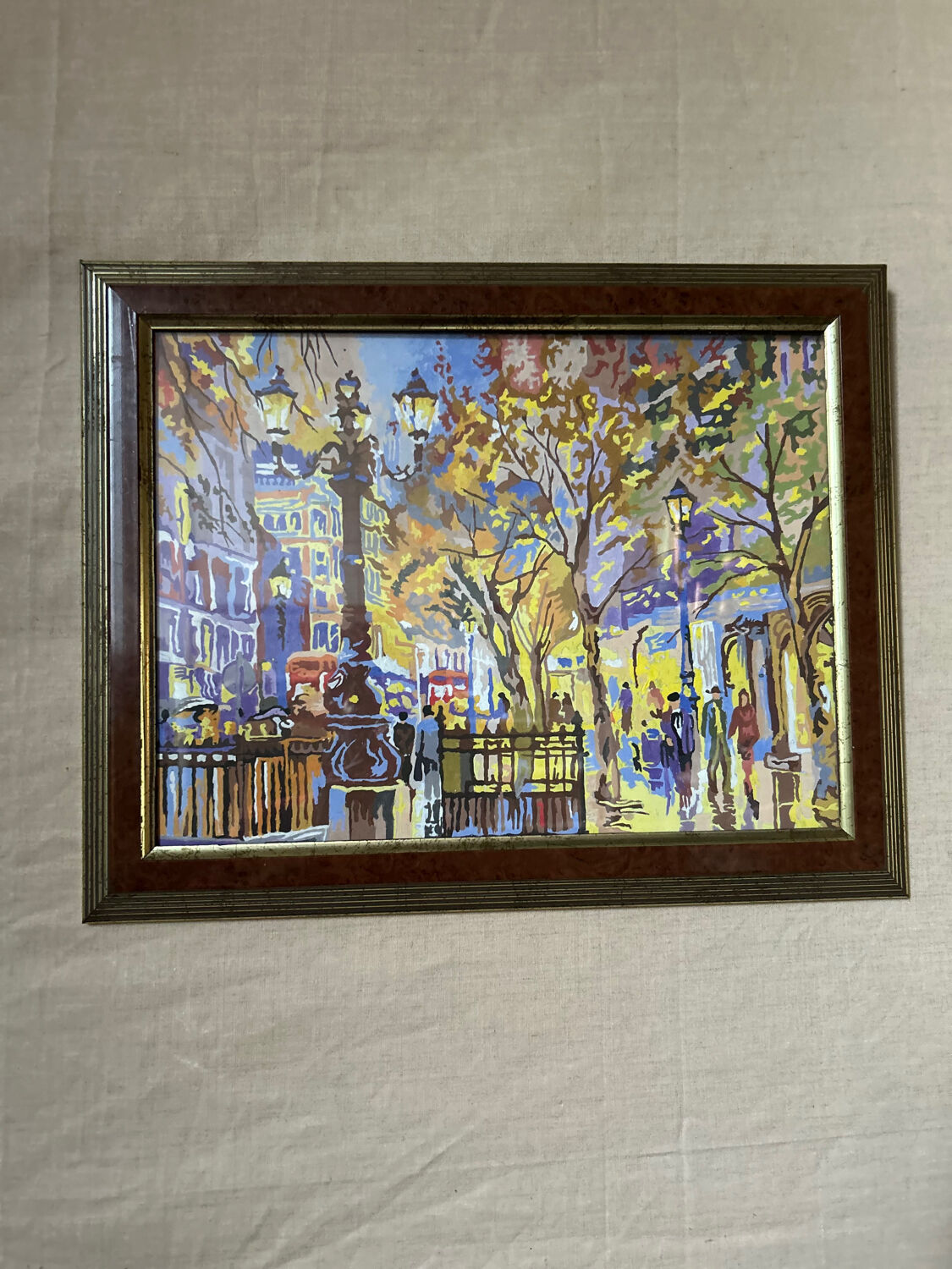 Vintage painting of Paris's grand avenues.