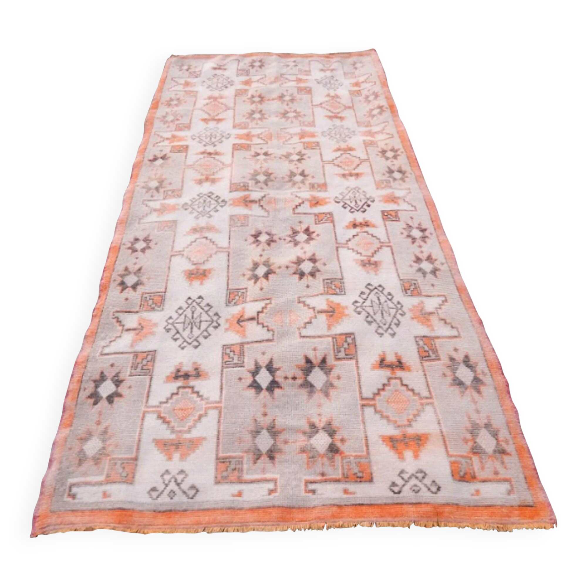 Vintage Turkish Oushak rug 128x258 cm
