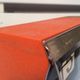 Vintage Jaz flip flap alarm clock model Vibric - 1974 - Orange and Gold