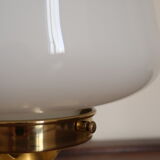 Opal globe installation lamp