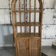 Étagère bibliothèque bambou vintage