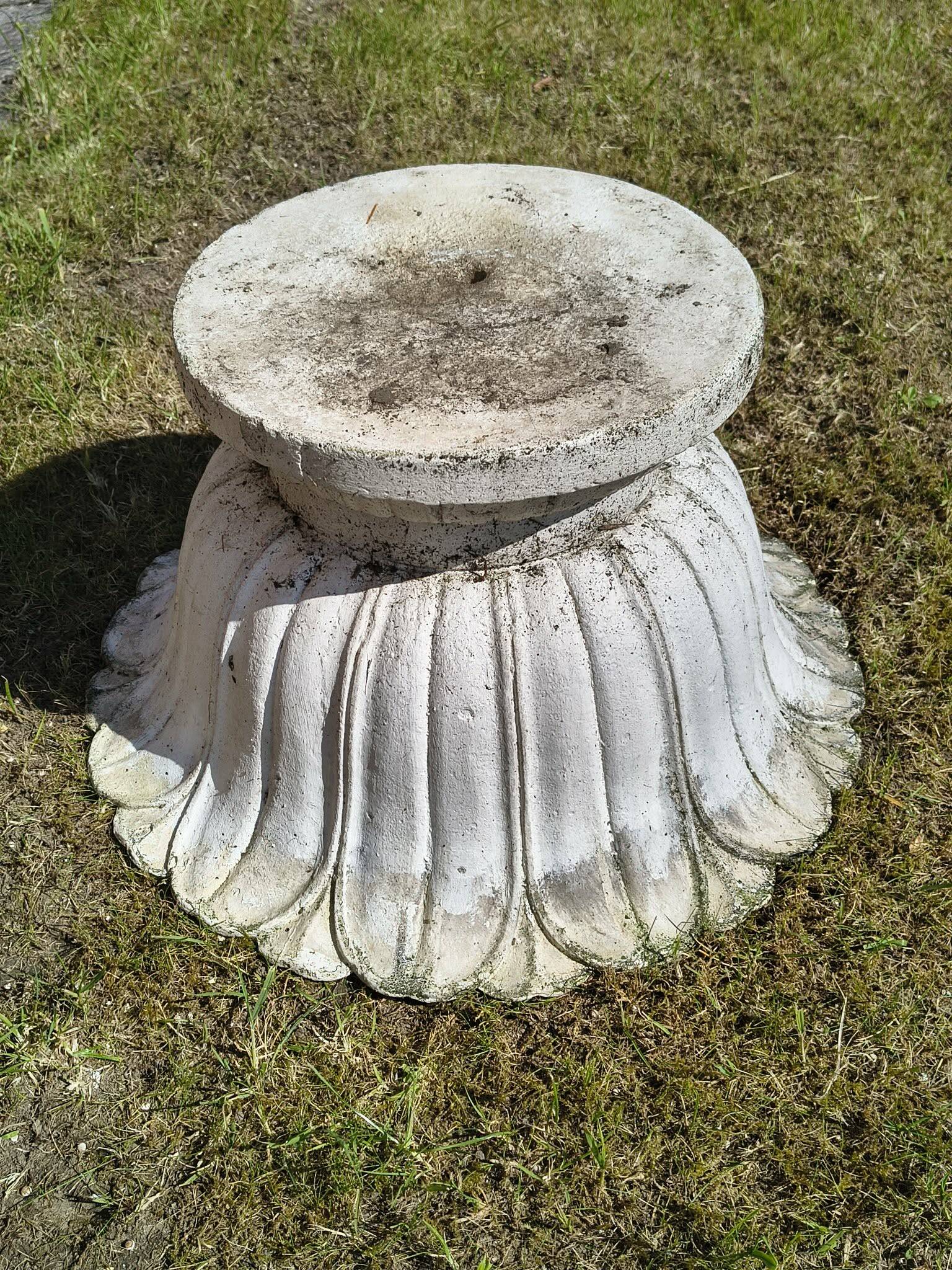 Ensemble de 2 pots à fleurs en beton