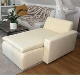 Aldo cream bouclé wool right-hand chaise longue, the Socialite Family