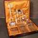 Cutlery, small spoons forks ladle silver metal CHRISTOFLE