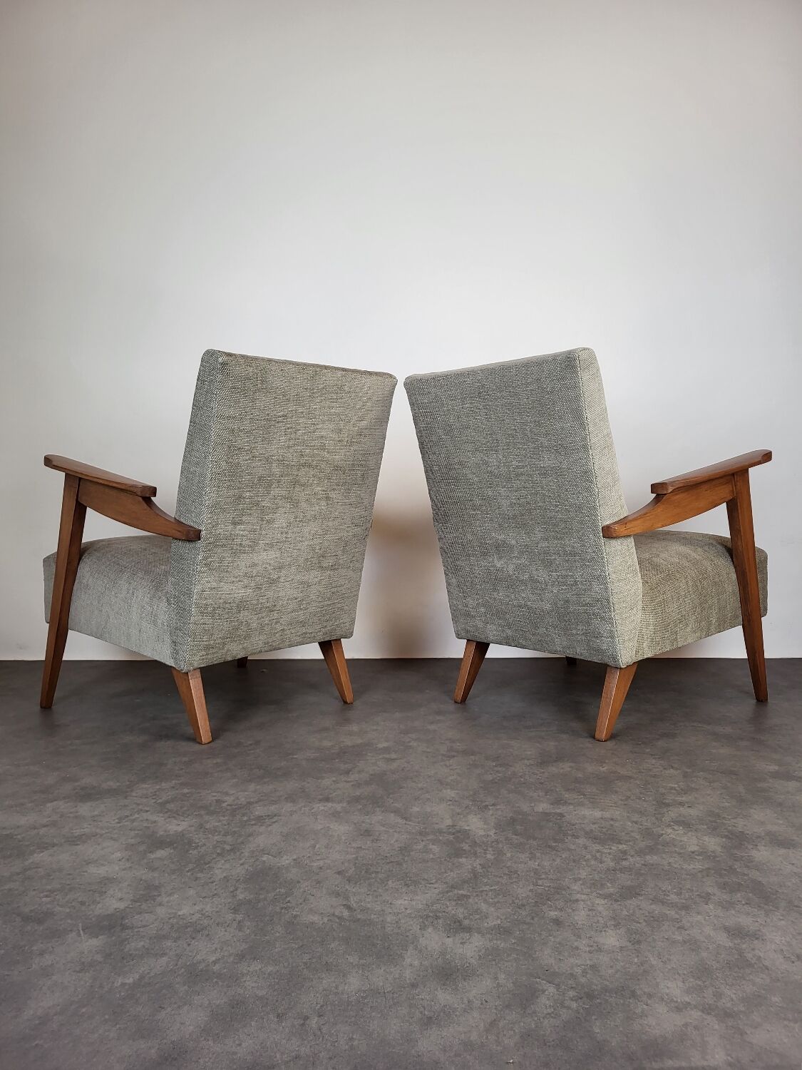2 restored Scandinavian armchairs, 1960