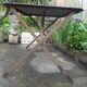 Metal and zinc rectangular garden table