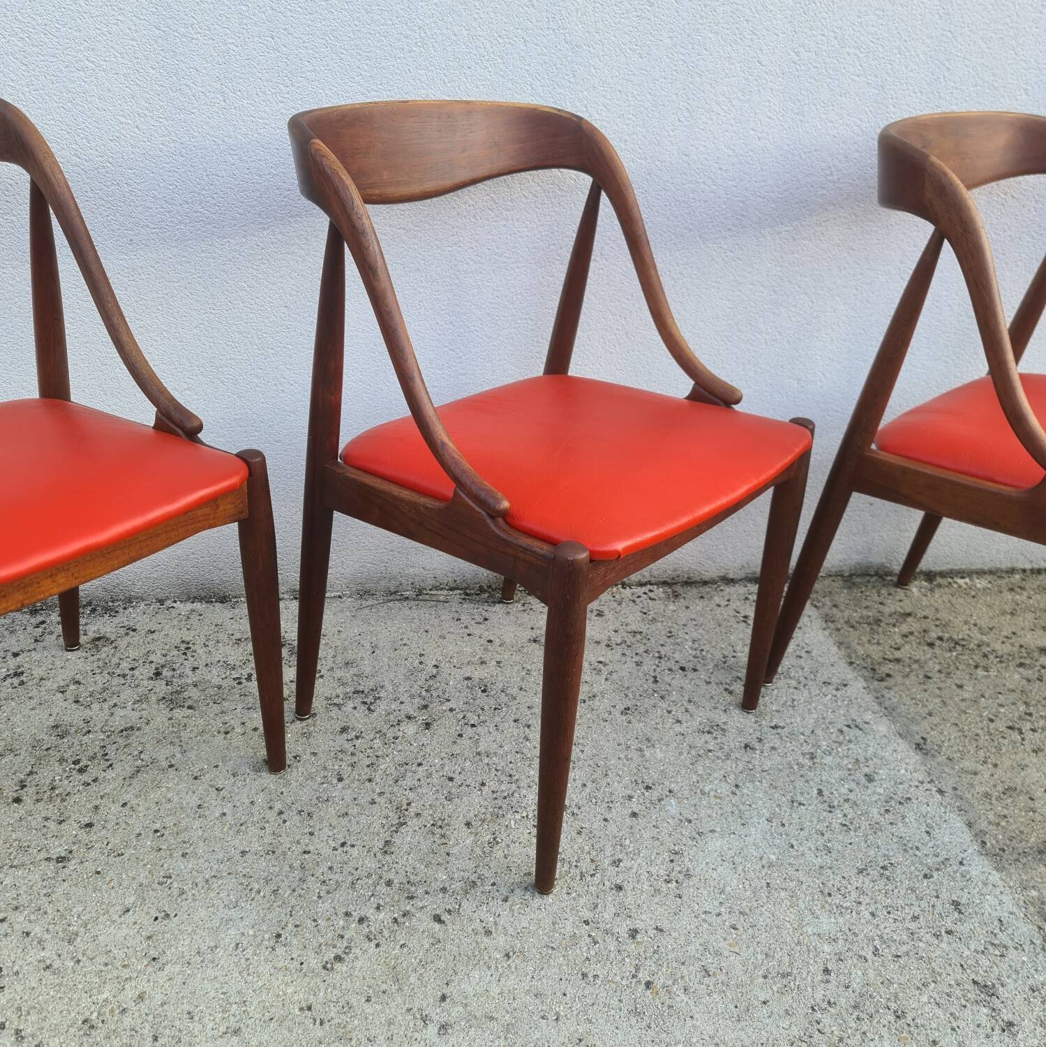 Ensemble De 4 Chaises Danoises Vintage En Teck Par Johannes Andersen Pour Uldum Mobelfabrik 1960