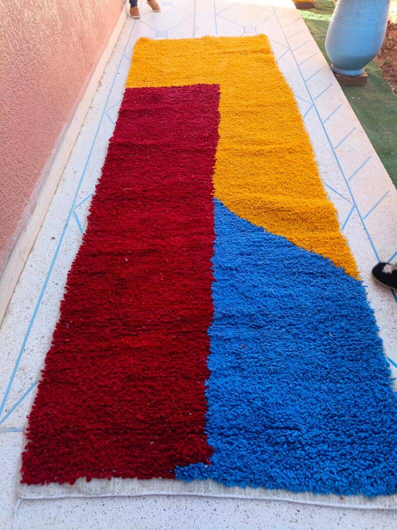 Handmade hallway rug 300cm x 80cm