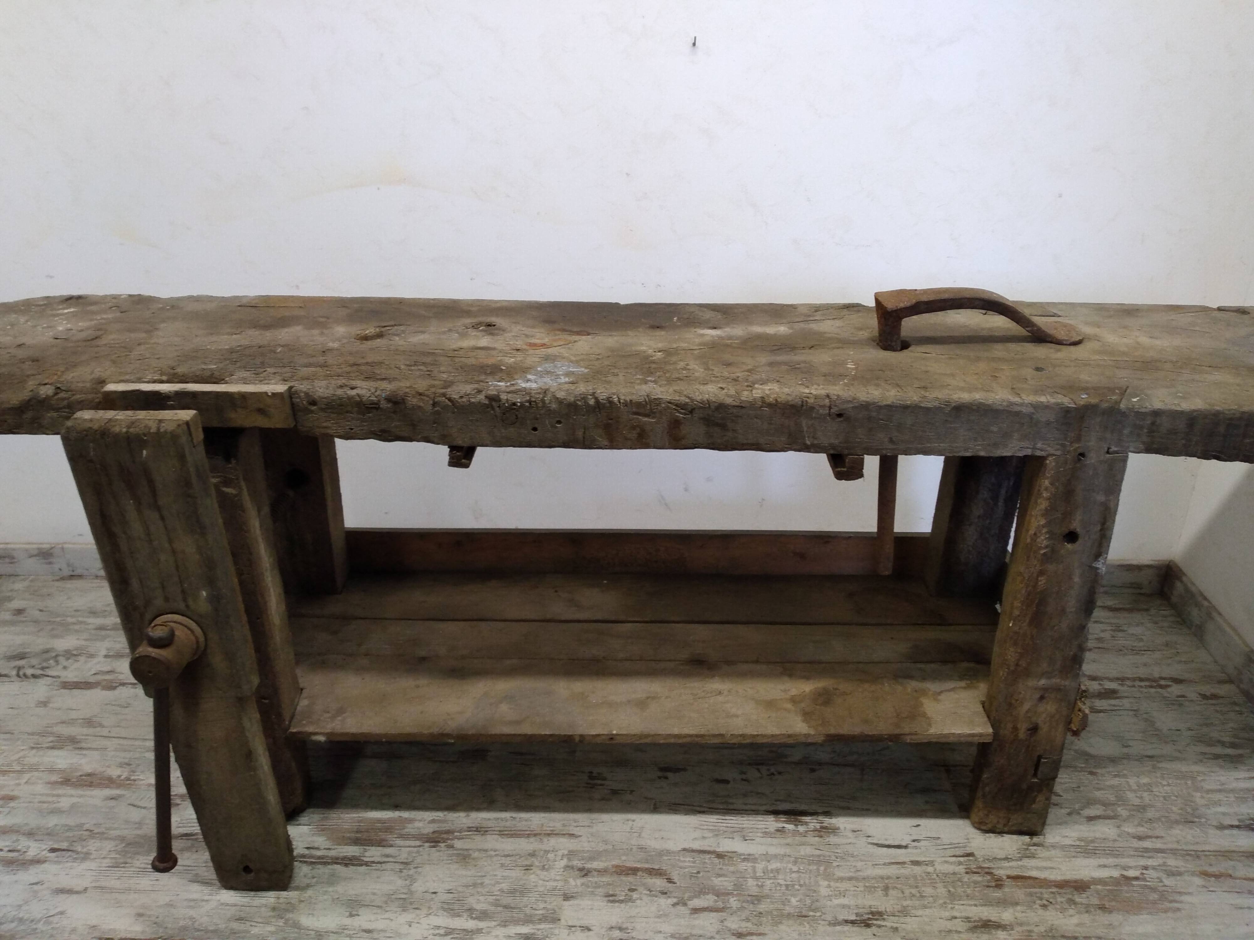 Old carpenter's workbench
