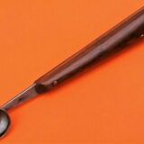 Culinary art Parisian spoon XIXth Melon / Apple .. Rosewood handle