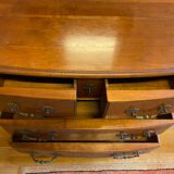 Louis XIV style chest of drawers in cherry, 4 drawers. Perfect condition.