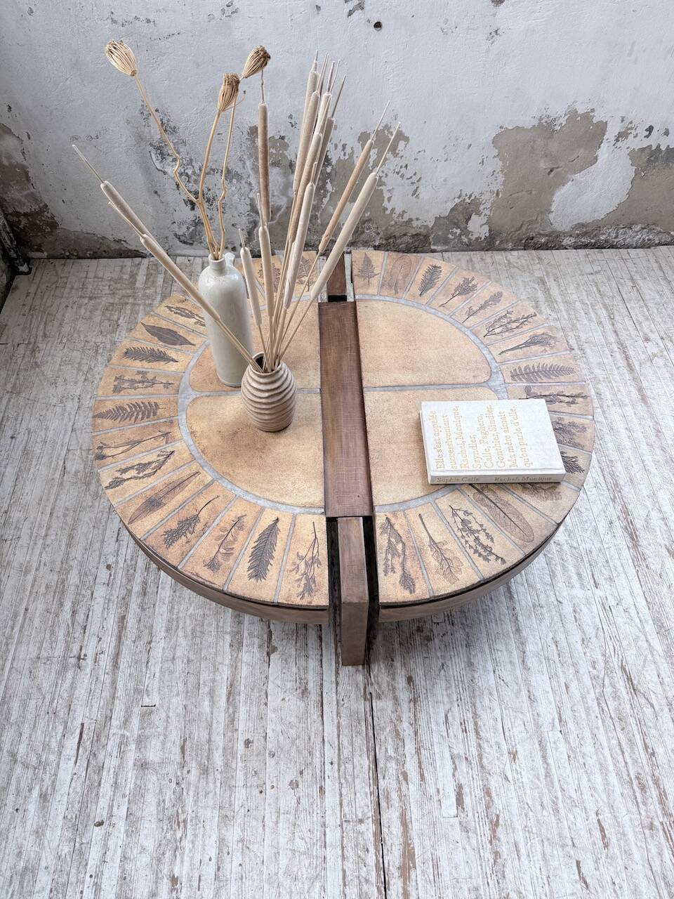 Table basse Roger Capron « grain de café »