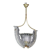 Fascinating Art Deco Pendant Murano Glass Chandelier by Ercole Barovier, 19