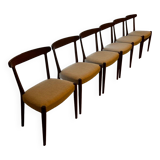 6 chaises scandinaves en teck
