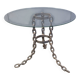 Brutalist chain link coffee table or side table, 1970s