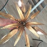 Golden leaf chandelier