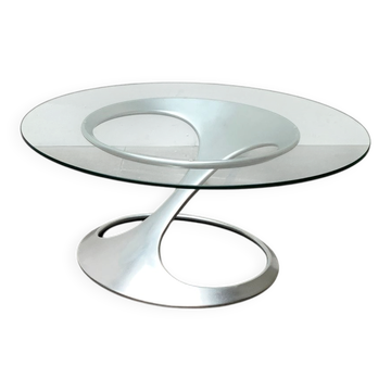 Table basse d'appoint Space Age par Knut Hesterberg pour Ronald Schmitt, Allemagne années 1960