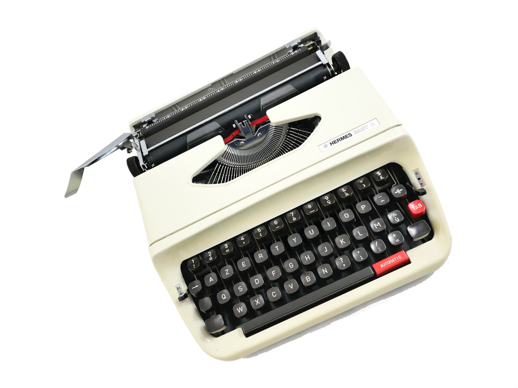Hermes baby S typewriter - revised with new ribbon