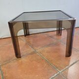 Smoked plastic coffee table