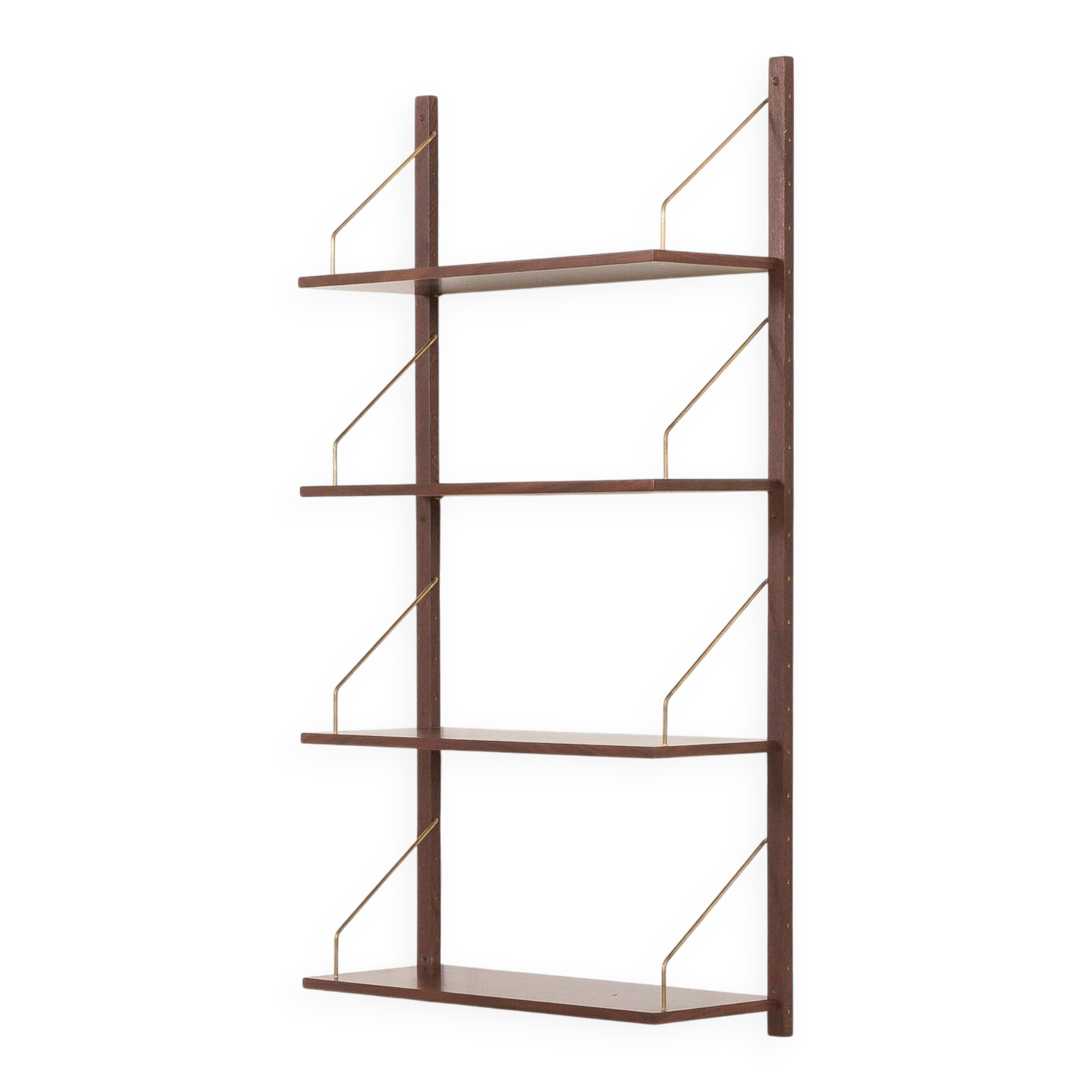 Danish mid century rosewood shelving unit in the style of Poul Cadovius, 19