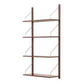 Danish mid century rosewood shelving unit in the style of Poul Cadovius, 19