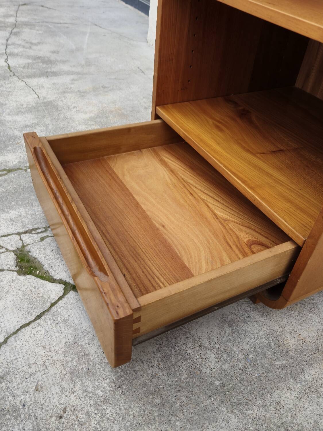 Maison Regain hi-fi storage unit in vintage elm