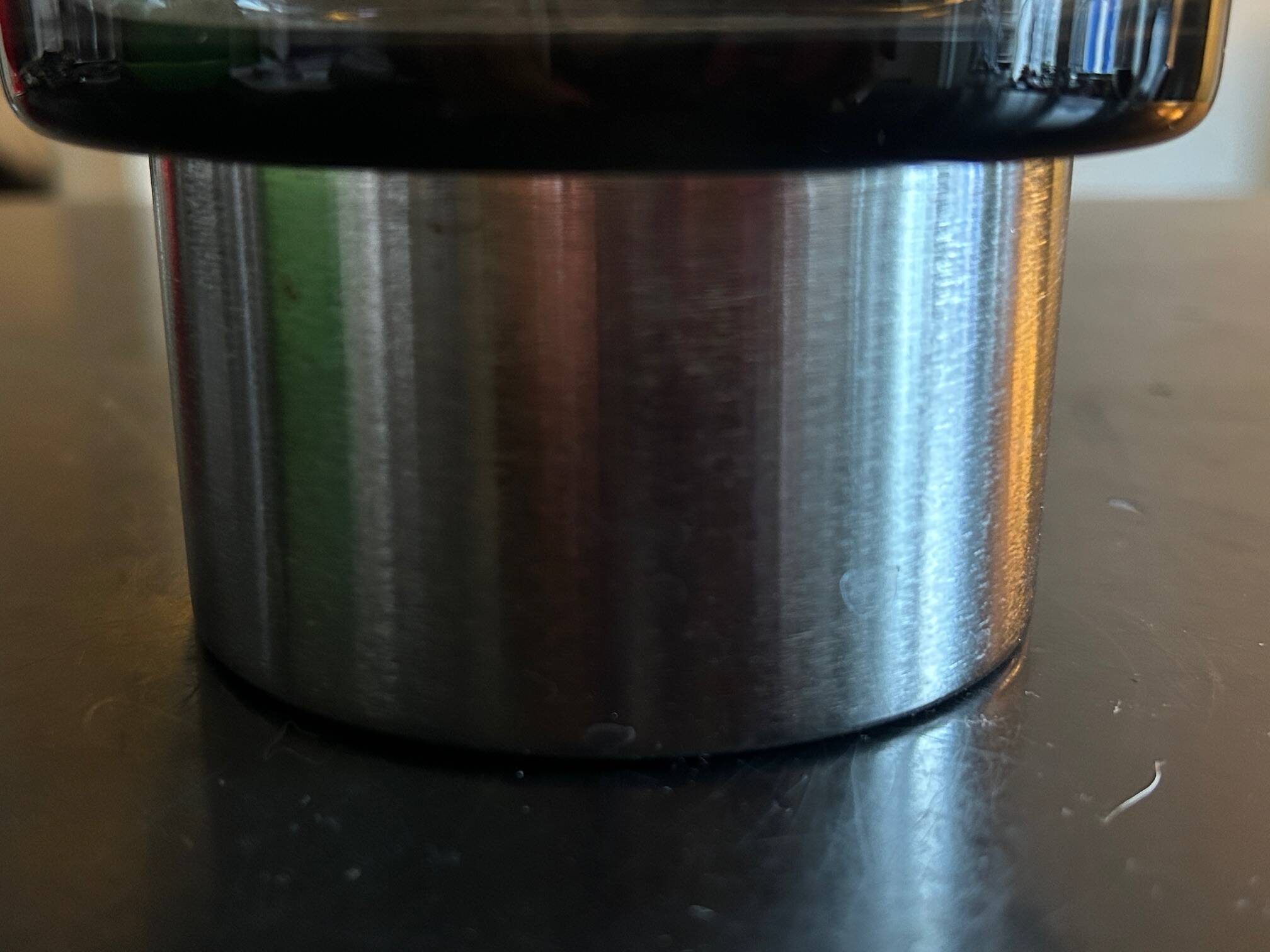 smoked glass candlestick Boussu edition, 1970