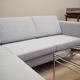 Grey corner sofa, Danish design, 1990s, production: Denmark