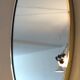 Belgo Chrom oval mirror from the 70s in solid brass