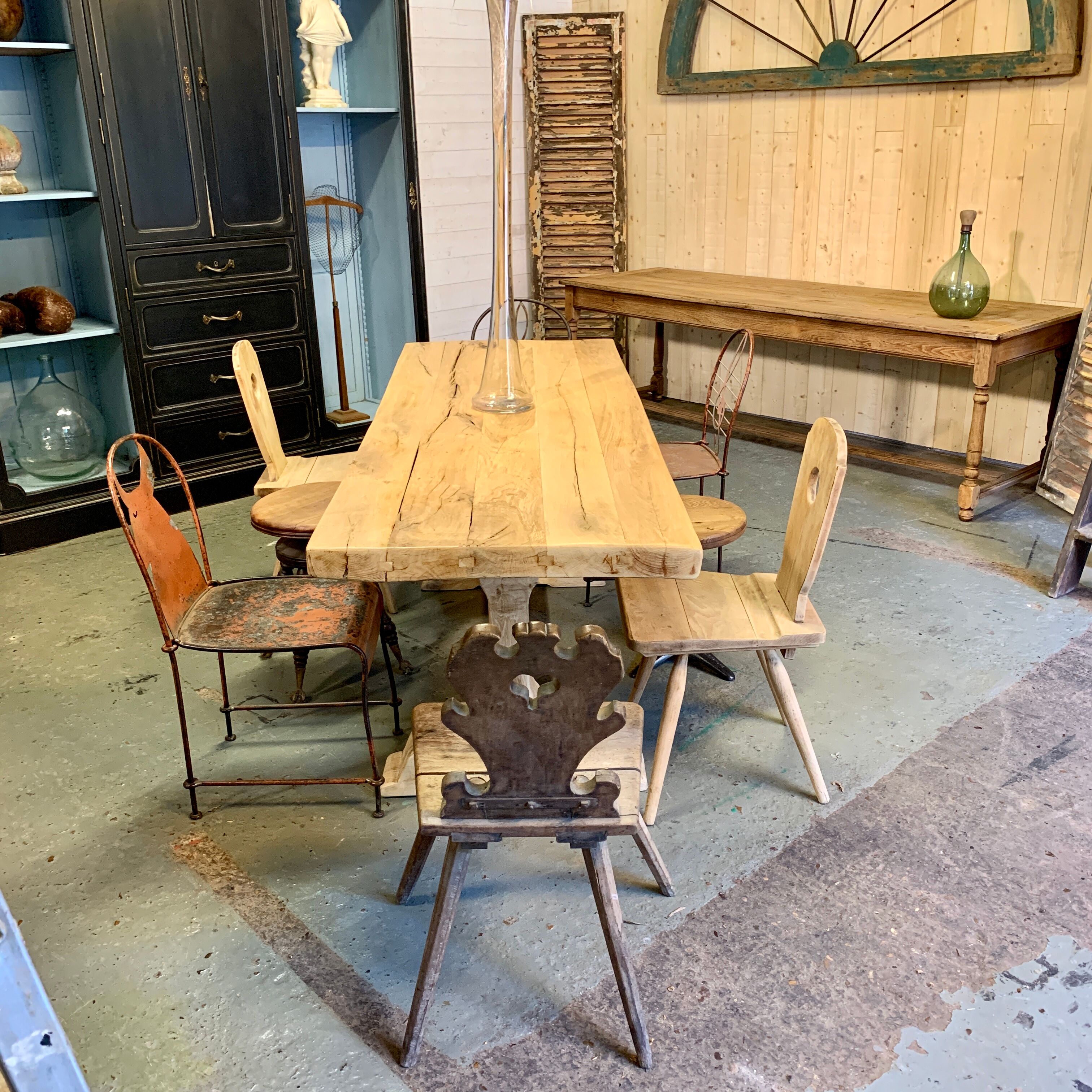 Farm table foot oak monastery 1930