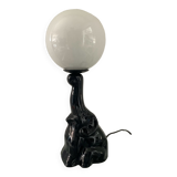 Vintage ceramic elephant lamp from the 70s