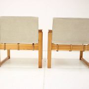 Set of Two Scandinavian Safari Armchairs by Karin Mobring, 1980s