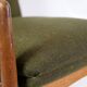 Set Of 2 Armchairs With Stool Made In Green Fabric & Teak By Alf Svensson For Fritz Hansen From 1960