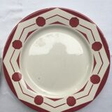 2 Flat plates Digoin Sarreguemines model Ciboulette