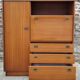 Secretary wardrobe Maison Gautier teak – multifunctional vintage furniture from the 60s