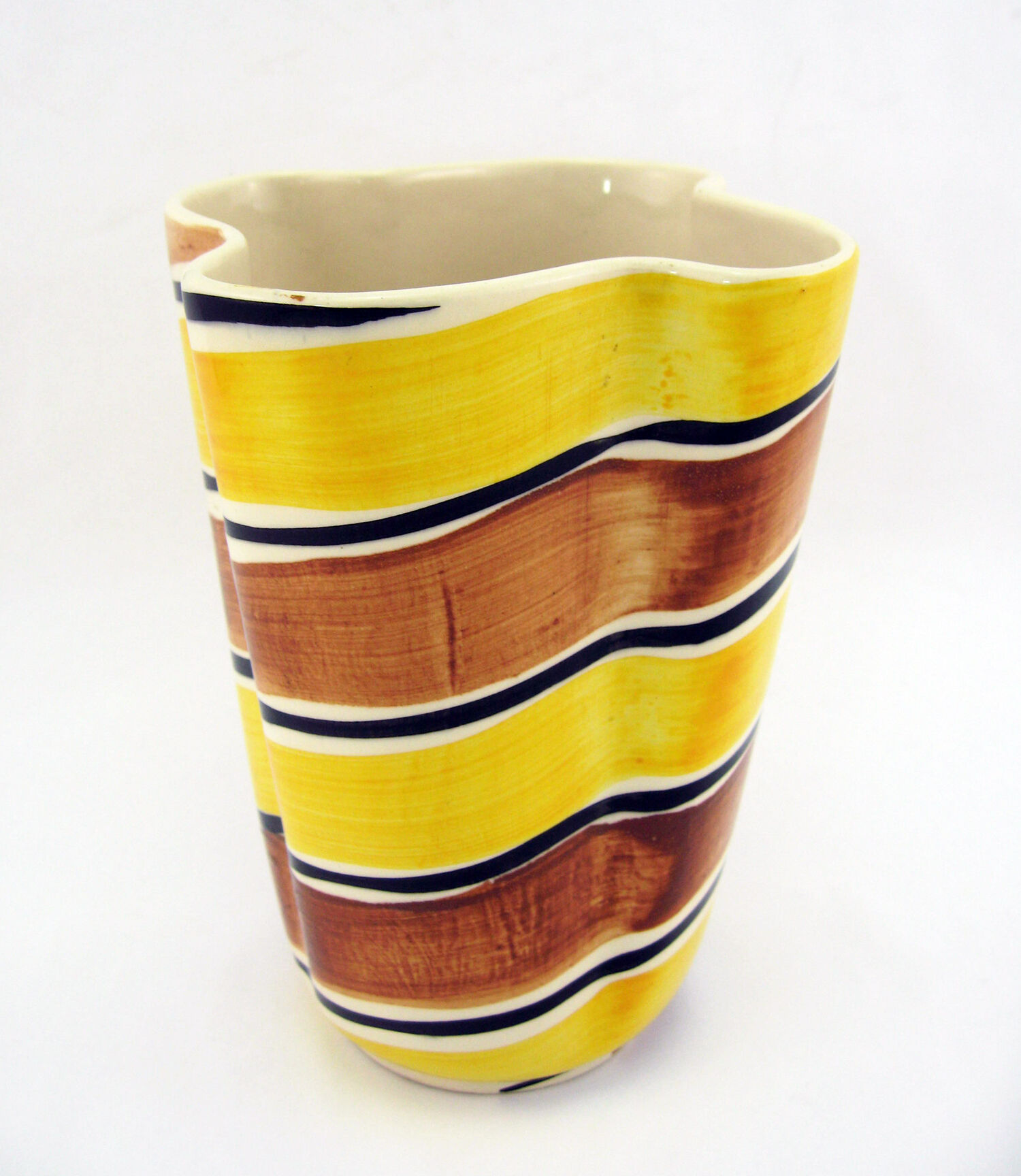 Ceramic handkerchief vase - Poët Laval France - vintage 50s