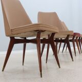 Melchiorre Bega mid century chairs 1950s, set of 4