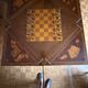 Table à jeux mouchoir style Louis XV marqueterie échecs