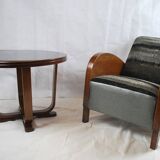 Chair & table low mid-century custom