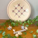 Antique salad bowl on a pedestal in BADONVILLER earthenware