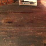 Oak/poplar side table with drawer