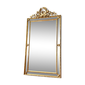 Miroir ancien à parcloses XIXème