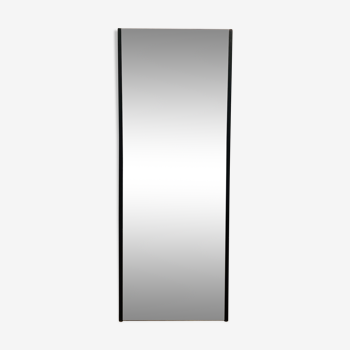 Scandinavian mirror in black teak 122 cm x 46 cm