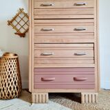 Renovated chest of drawers high 4 drawers