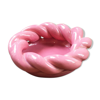 Cendrier vide-poche céramique rose