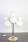 Atomic brass table lamp, Switzerland, 1960s