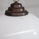 Mid-century three tone glass philips pendant light