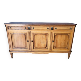 Buffet Enfilade de style Louis XVI en bois massif en très bon état