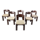 Vintage Brutalist Dining Chairs, Set of 6 - 1970s